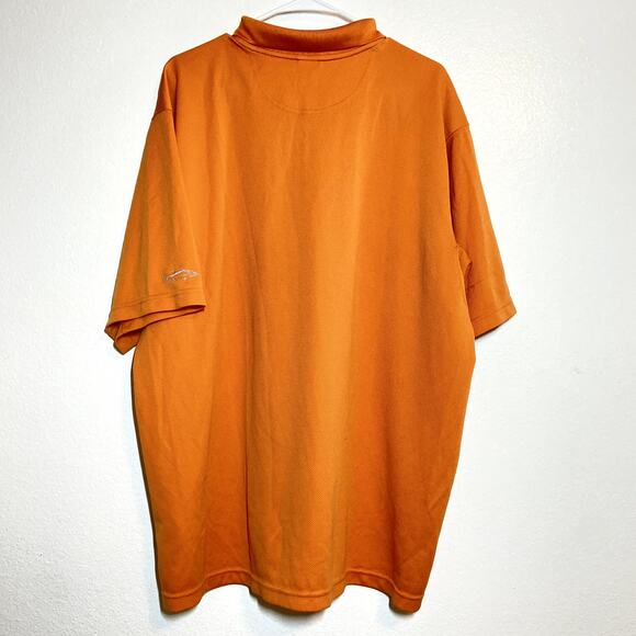 Columbia Omni-Shade Polo Trout Fish Shirt Short Sleeve Collared Orange 2XL - Picture 6 of 6